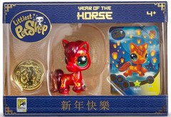 SDCC 2026 Littlest Pet Shop Year of the Horse Figure Sets RED Horse