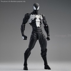 IN USA!! Mess Toys Symbiote Spider-Man Action Figure Black Spide Model Xmas Gift