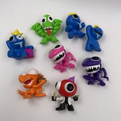 Lot Of 8 Rainbow Friends Phatmojo Pink Purple Blue Green Orange Red Scientist