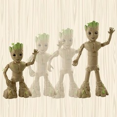Marvel Studios I Am Groot Groove ‘N Grow Groot, 13.5-Inch Interactive Action Fig