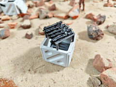 Star wars the clone wars cargo Crate with removable lid & blaster storage insert