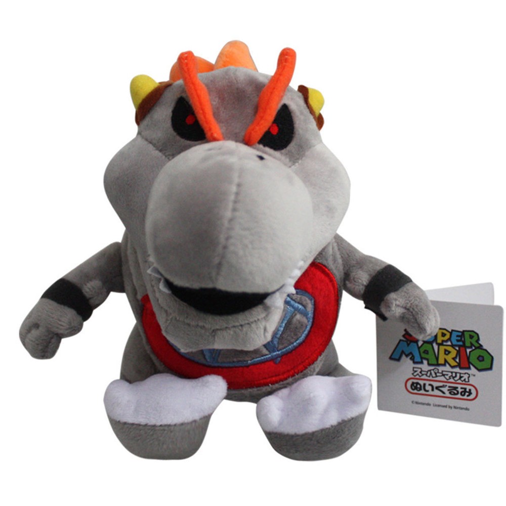 Super Mario Bros Baby Dry Bowser Jr Bones Koopa Plush Doll Soft Toy Gift 17cm