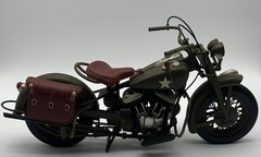 NEW RAY 1998 INDIAN CHIEF WWII US ARMY MILITARY 1/6 SCALE MOTORCYCLE