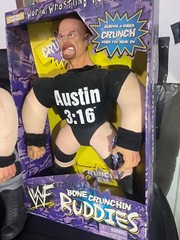 WWE / WWF Undertaker and Stone Cold 1998 Jakks Bone Crushing Buddies Plush 17″
