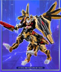 SAMG Metal Cardbot W NightGriffon Transforming Robot Figure Jet Aircraft
