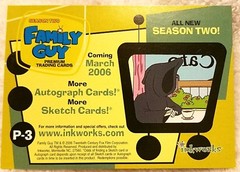 FAMILY GUY TRADING CARDS PROMO CARD P-3 SEASON 2 INKWORKS 2006 mint
