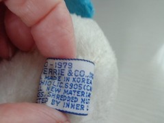 Vintage 1979 large 10″ Stuffed Smurf and 4 Small rubber Smurfs