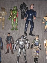 Mixed Lot (15) Action Figures Different Years And Franchises Marvel, DC, GI Joe
