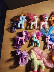 Lot Of 13 Pony Toys, Figurines, Figures Small Various Types See Photos