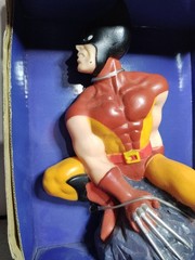 1990 X-Men Wolverine Coin Bank Vinyl Piggy Bank X-Men Vintage Usa Marvel Comics