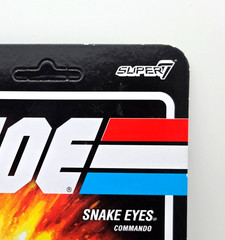 Super 7 G.I. Joe Reaction Figures Wave 1A Purple Snake Eyes.