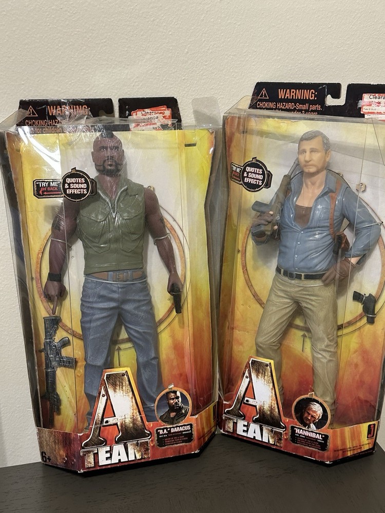 The A Team Hannibal Smith & “ B.A” Baracus Action Figure 12” 2010