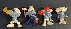 Lot of 15 SMURFS Figures 2”- 3” Various Years.