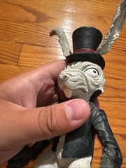 2001 American McGee Alice White Rabbit Figure Black Coat No Clock