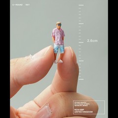 1/64 miniature figure colorful micro photography prop sand table model