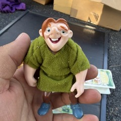 Human Action Figure Doll w/ Clothes, Green Fabric Tunic, Blue Shoes