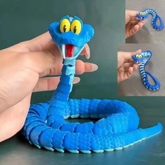 30cm Gary Snake: Disney Zootopia 2 Articulated Simulation Toy Snake, 3d Printed*