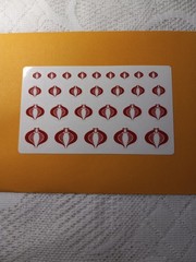 Cobra Stickers Red Sheet, 1:18 New Custom, Red Cobras On Clear, Peel And Stick!