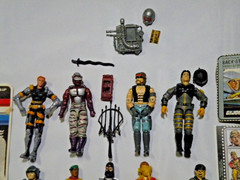 LOT Vintage GI Joe Action Figures Weapons File Cards 80s 90s 00s JUNK PART LOT