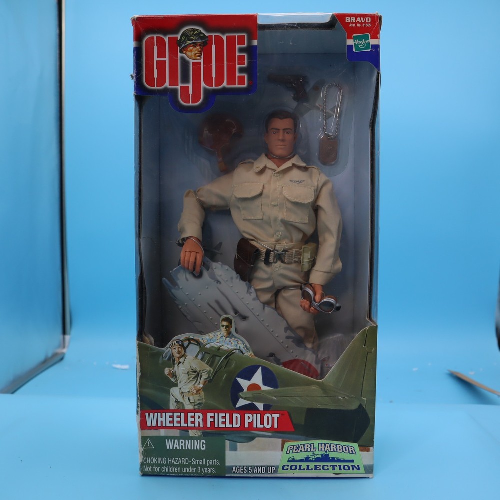 GI Joe Wheeler Field Pilot Pearl Harbor Collection Hasbro 2000 OPEN BOX DAMAGE