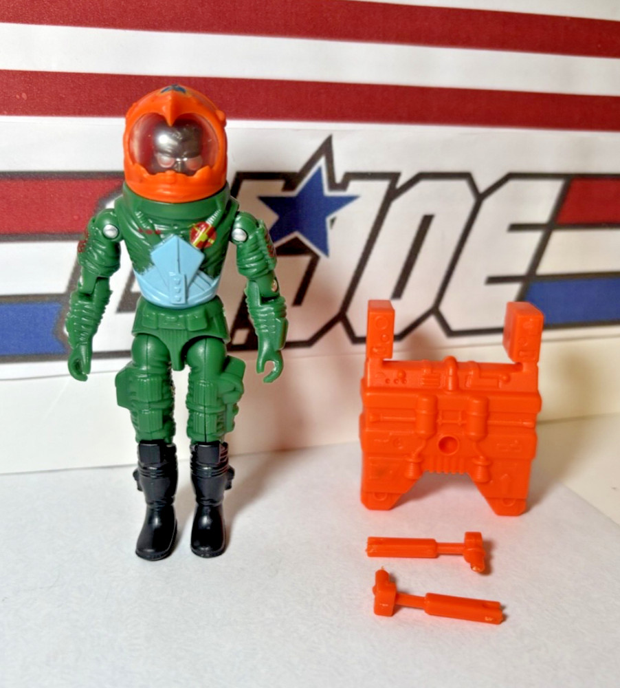 GI Joe Payload “Starcom Astronaut” Black Major Custom COMPLETE, Brand New! Repro