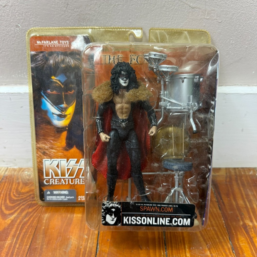 Vintage McFarlane KISS Creatures THE FOX Eric Carr Figure 2002 NEW SEALED