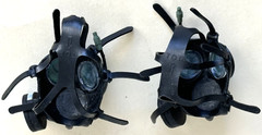 Two 1/6 scale BBI Elite Force SAS Clark 34222 SF10 Respirator Gas Mask