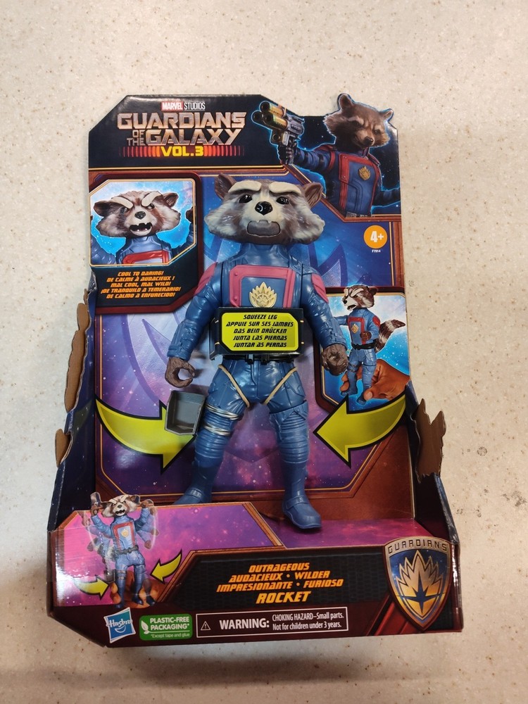 Marvel Studios Guardians of The Galaxy Vol. 3 Outrageous Rocket 8″ Figure