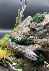Lava Light Up Action Figure Base Custom Designed 7″x 10″ Diorama Tabletop Gaming