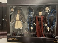 Star Wars Black Series Mace Windu & Darth Sidious Emperor Figure Set NYCC 2025