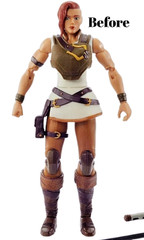 Custom MOTU-Inspired Teela-like Homage Fan Art 6″ Tattooed Warrior