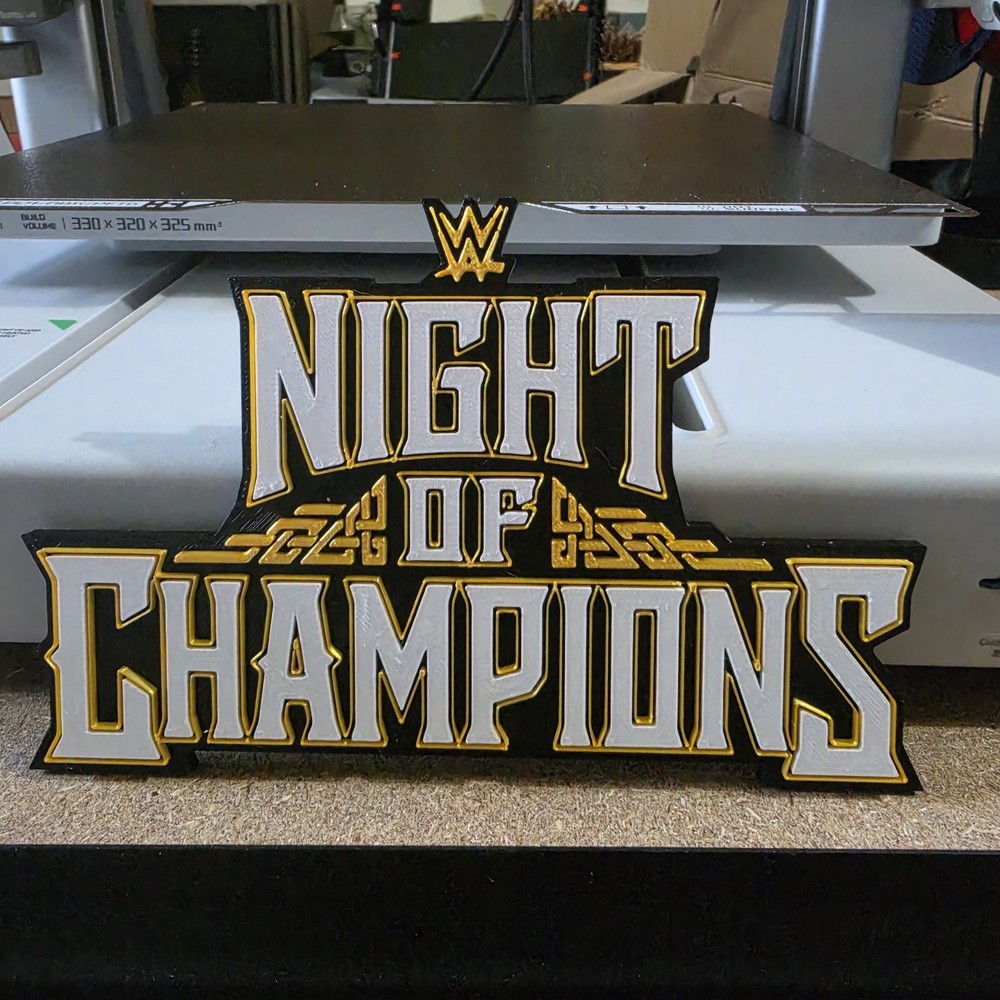 WWE Mattel Night Of Champions 2026 PLE Logo Accessory