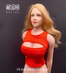 1:6 Female Open Chest Elastic Vest Tops Clothes For 12″ Ph TBL Figure Body Dolls
