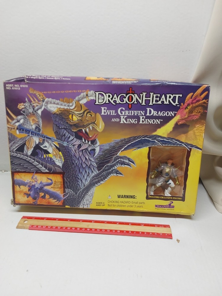 Dragonheart Evil Griffin Dragon & Rider King Einon Deluxe Set Kenner 1996 N