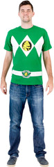 Mighty Morphin Power Rangers Red Blue Yellow Pink Green Black White Blue Costume