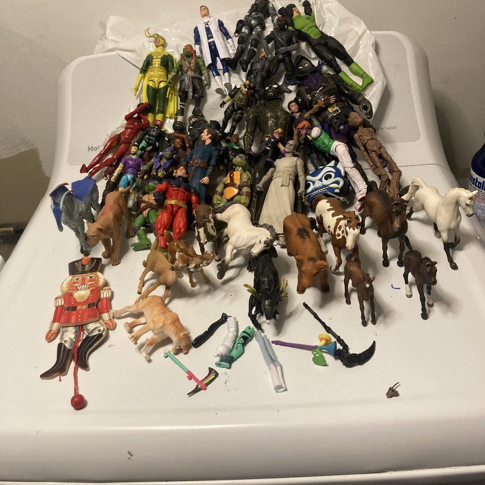 Lot Of 45 Action Figures. Please see photos