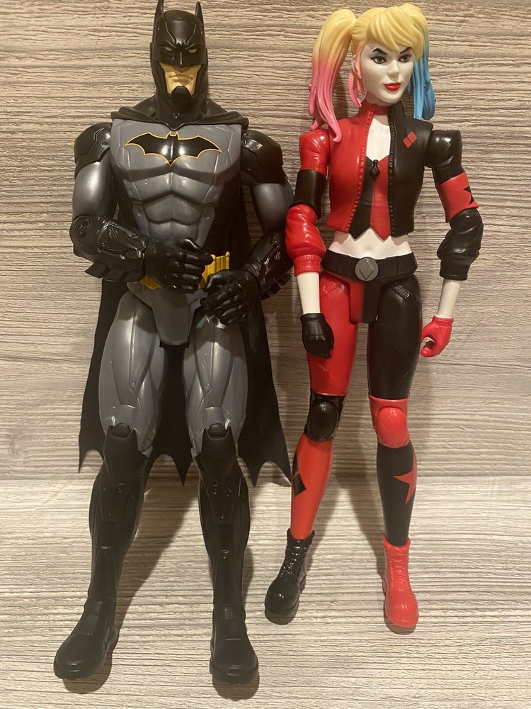 Harley Quinn & Batman Action Figure DC Comics Superhero 11-12 Inch Doll Toy Gift