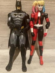 Harley Quinn & Batman Action Figure DC Comics Superhero 11-12 Inch Doll Toy Gift