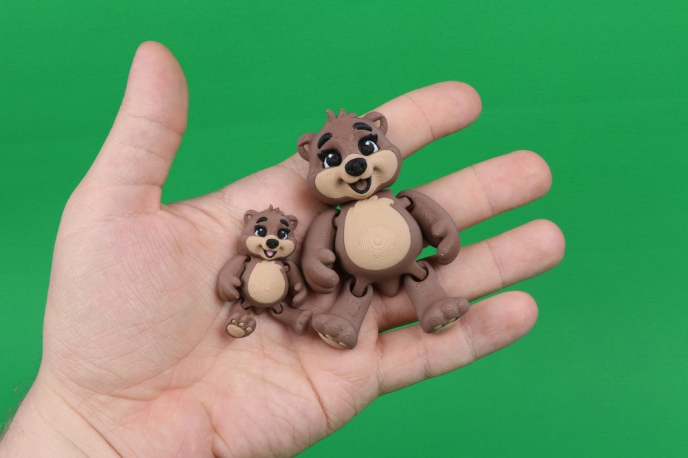 Wildlife Figures – Articulated Decor in Multi-Color PLA – 3D Printed