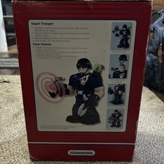 VERY RARE 90s Vintage Kidconnection Super Trooper Walking/Talking Toy Damage Box