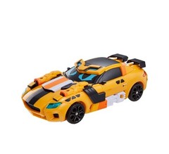 Metal Cardbot W TACHY Yellow Cheetah Sports Car Transforming Robot Season3