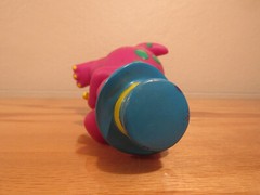 Vintage 1992 Lyons Group Barney Purple Dinosaur Coin Piggy Bank Back to School +