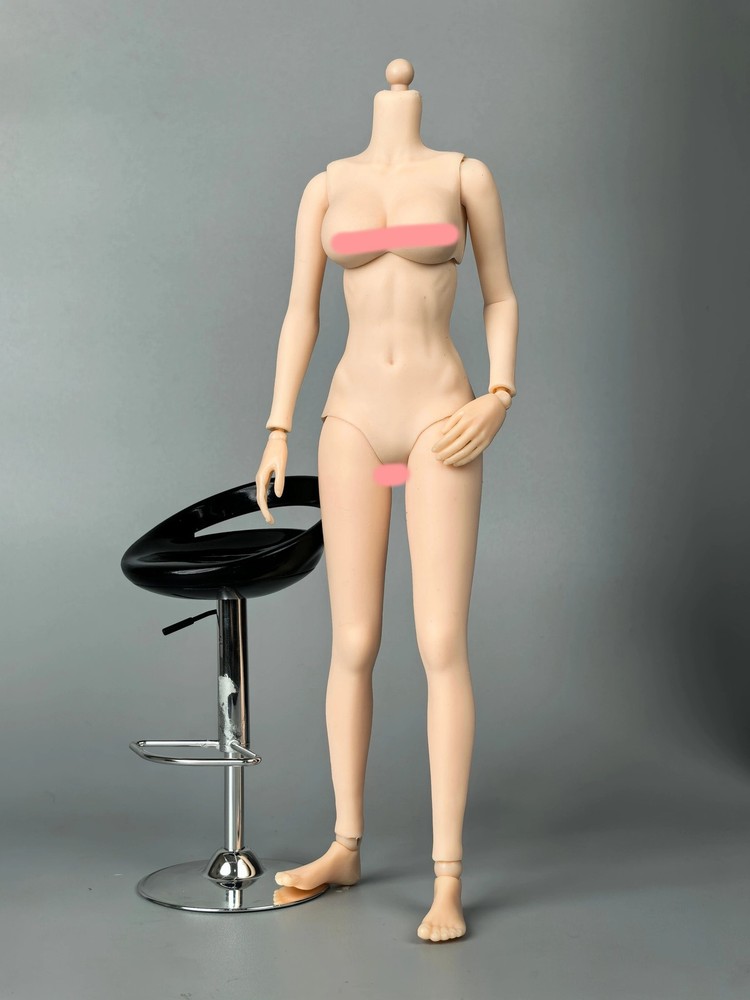 1/6 Flexible Joint Half-seamless Girl Thin Action Figure Body