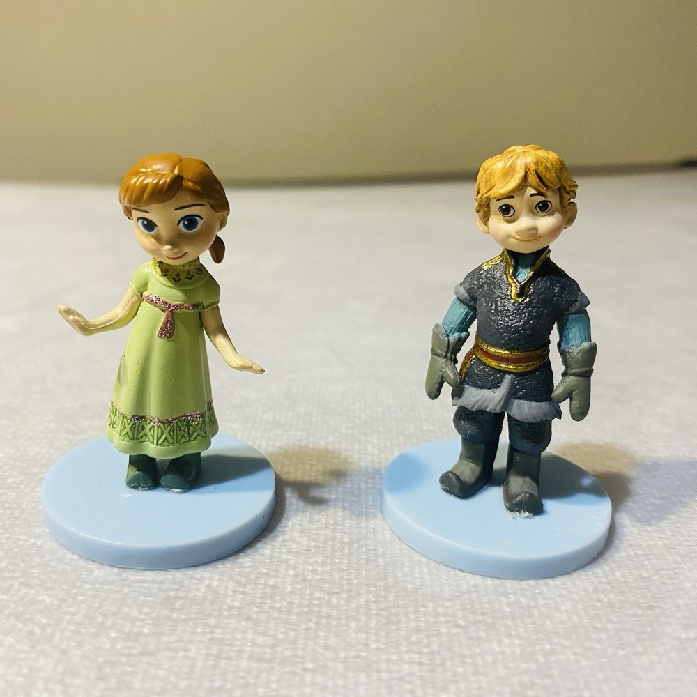 Animator Toddler Princess Anna And Kristoff Cake Topper Frozen Figure Figurine