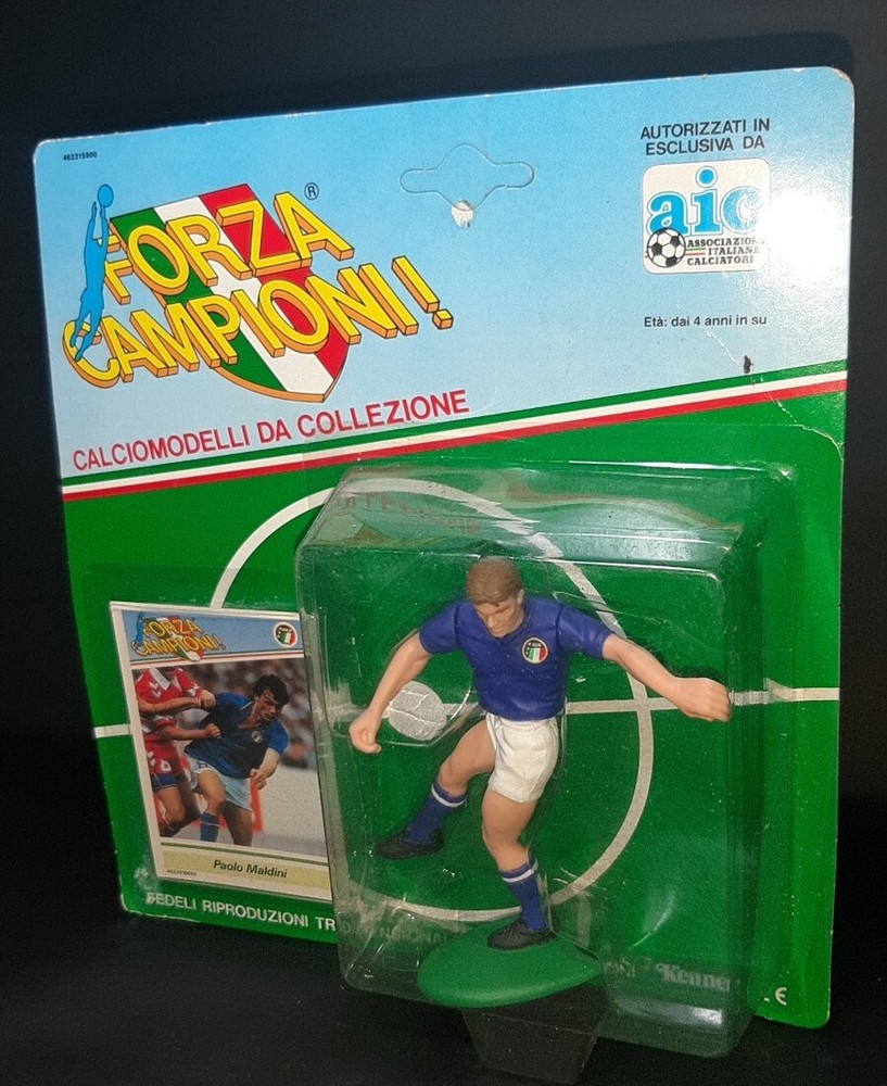 Paolo Maldini Milan FORZA CAMPIONI Toy Shirt AIC KENNER ACTION FIGURE SEALED