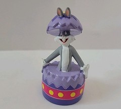 Vintage Looney Tunes PVC Set Warner Bros 1999 EASTER Marvin Martian Bug Bunny