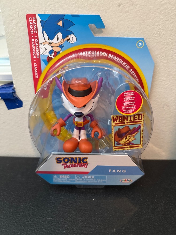 Jakks Pacific Sonic The Hedgehog Fang Figure W/ Wanted Poster Brand New