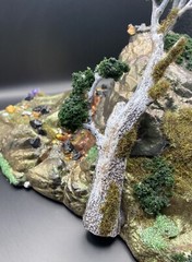 Lava Light Up Action Figure Base Custom Designed 7″x 10″ Diorama Tabletop Gaming