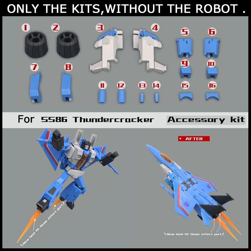 Hee Filler Upgrade Kit For SS86 Thundercracker Accessories – GO Better 3D DIY