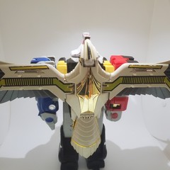 Bandai Mighty Morphin Power Rangers Deluxe Ninja Megazord WITH Falcon Zord 1995